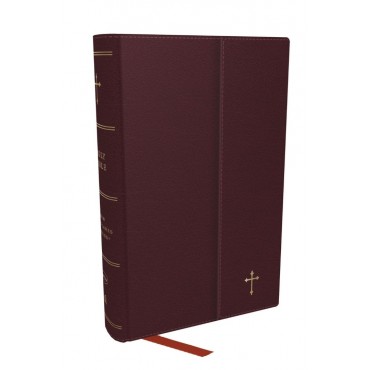 NKJV COMPACT PARAGRAPH-STYLE REFERENCE BIBLE I/L BURG - THOMAS NELSON